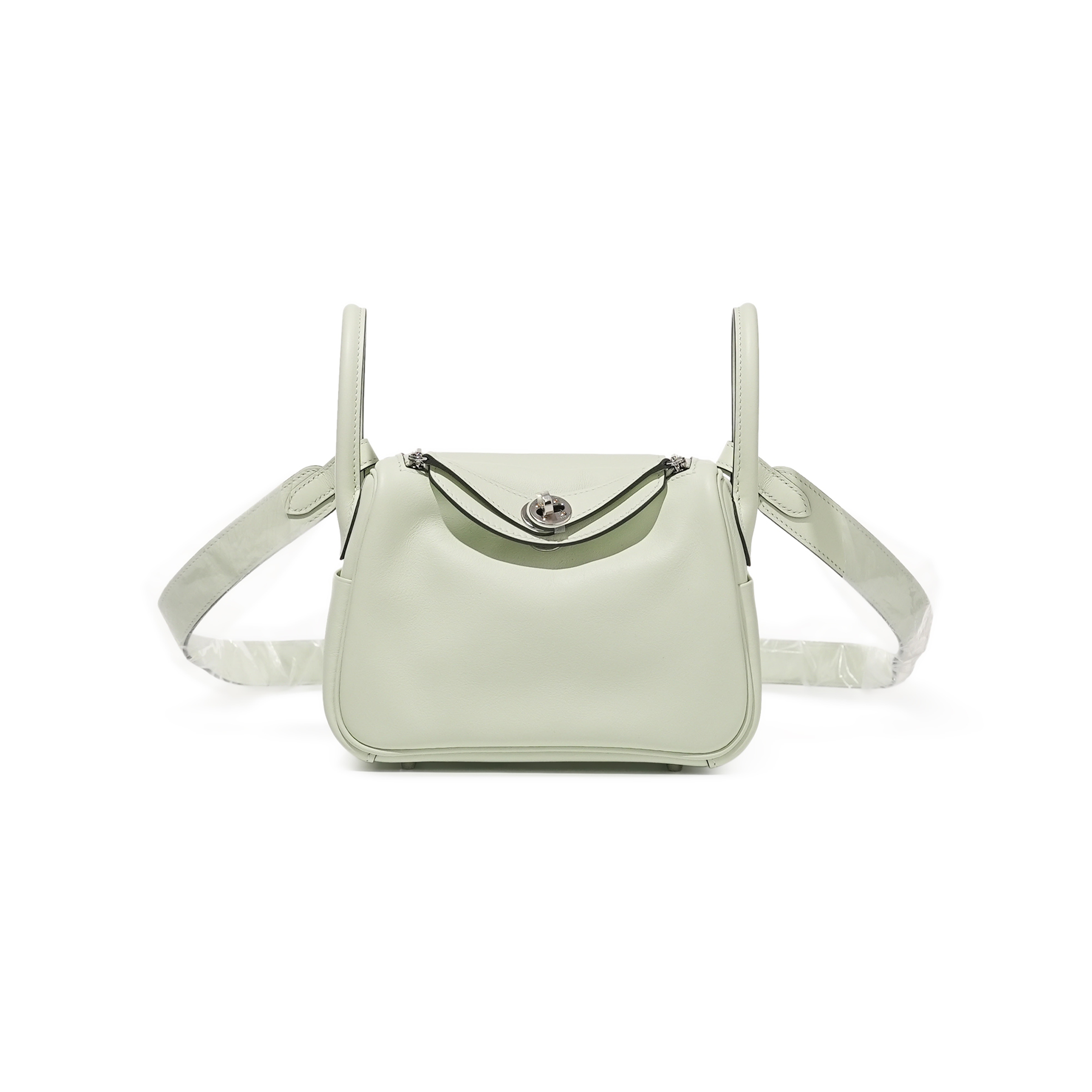 HERMES MASTER MINI LINDY 20 VERT FIZZ SWIFT PALLADIUM HARDWARE (19*12.5*9cm)